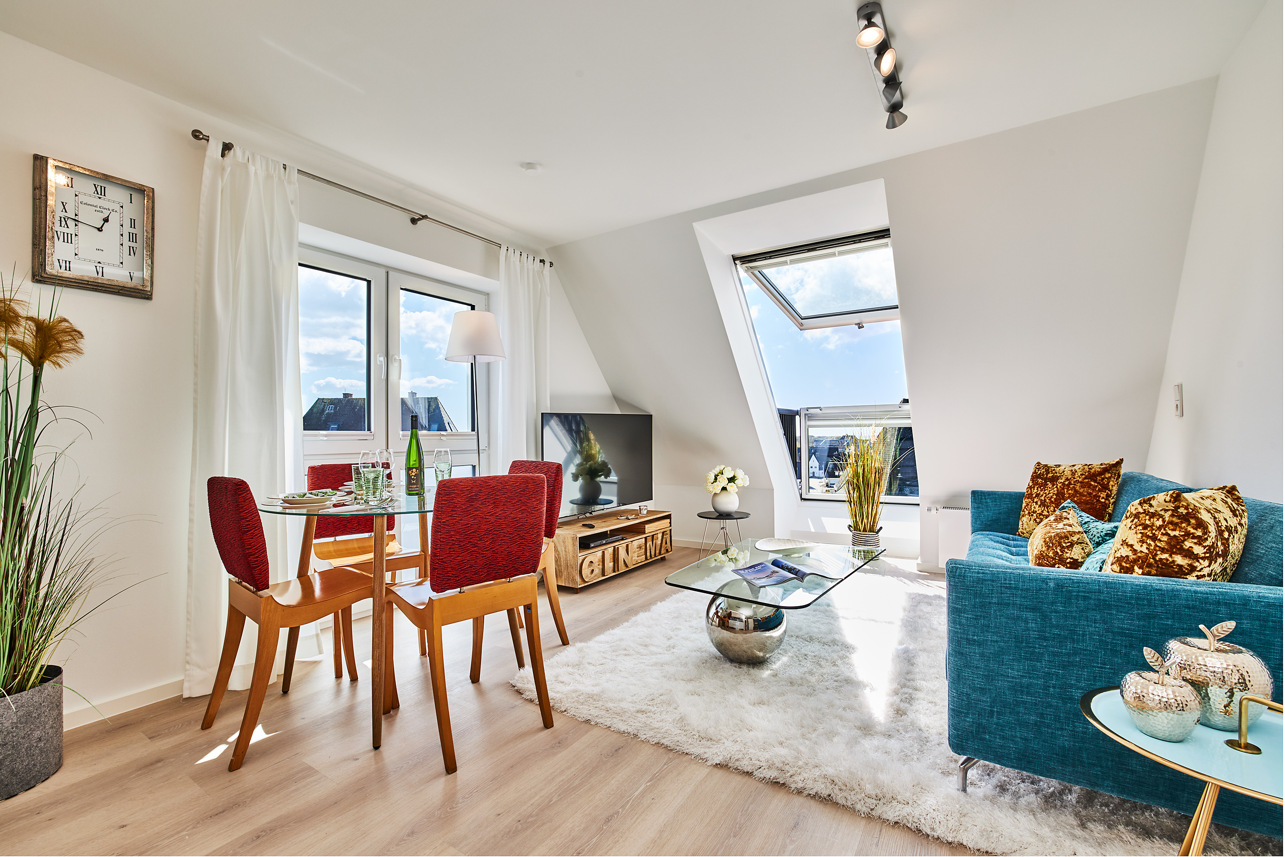 Schicke 3-Zi-FeWo „Lighthouse View“ mit Panorama-Meerblick