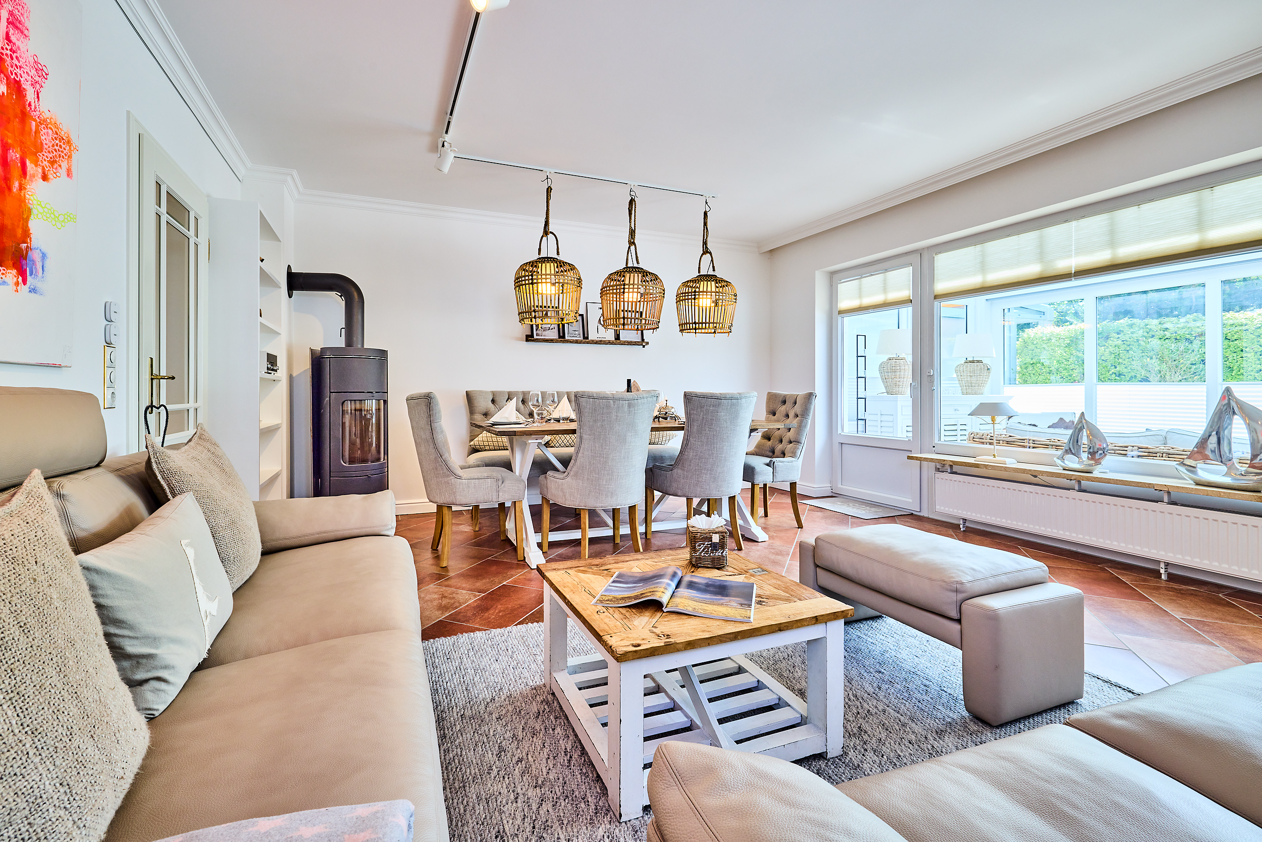 Schickes Ferienhaus "CozyLiving" mit Sauna & Wintergarten