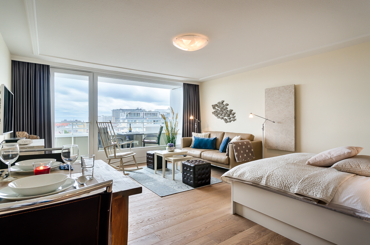 Penthouse-Suite "Skyline" mit Panorama-Meerblick