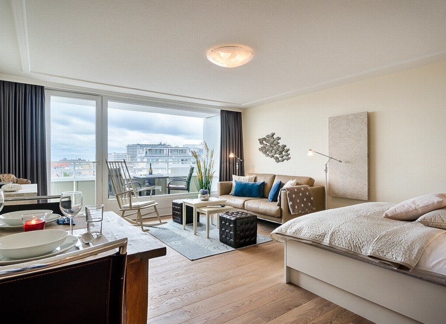 Penthouse-Suite "Skyline" mit Panorama-Meerblick
