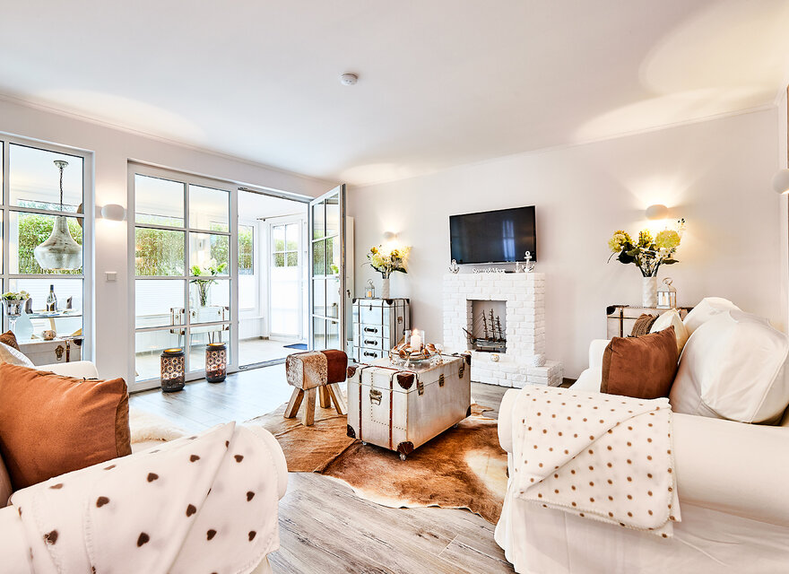 Stylische 3-Zi-FeWo "Hamptons meets Sylt" m. Wintergarten