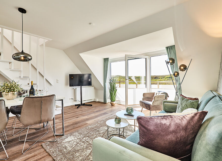 Moderne 3-Zi-FeWo "Bayside" direkt am Strand